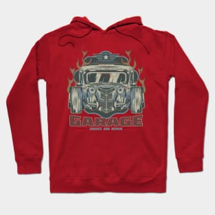 Hot Rod Garage Service & Repair Hoodie